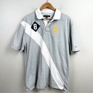 Vintage Tommy Hilfiger Gray Polo Shirt 90’s
Size 2XL